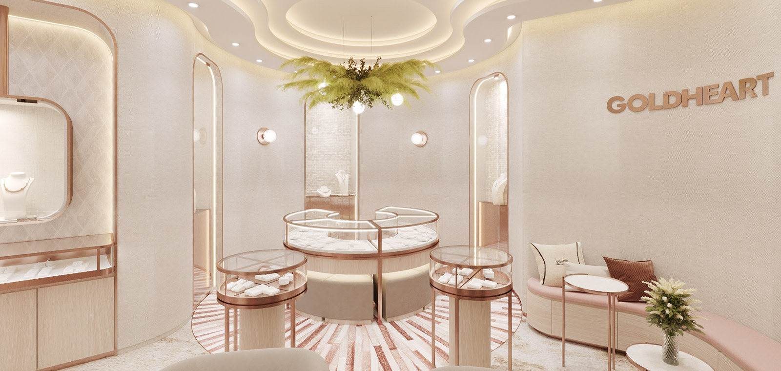 Seventeen Brand Agency retail store design management for Goldheart Jewellery