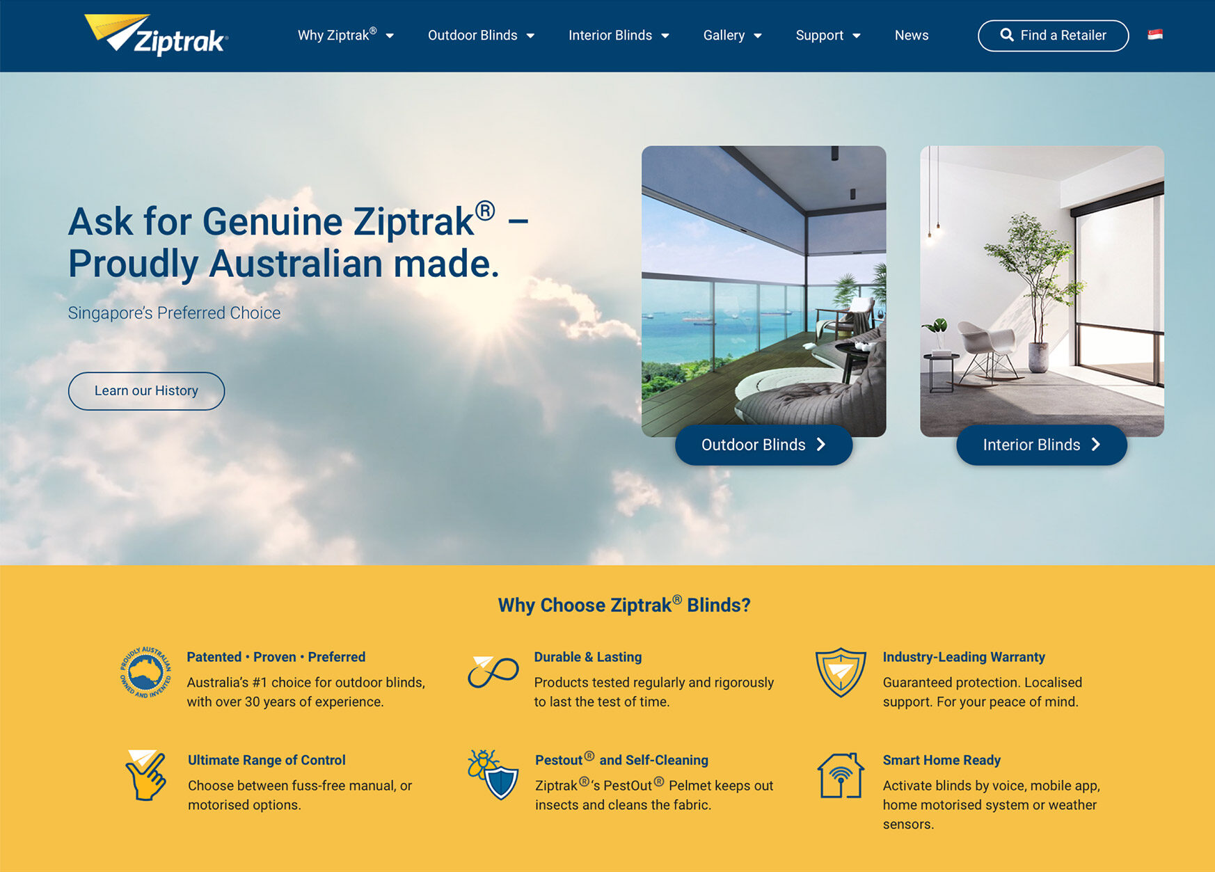 Seventeen Brand Agency branding and website redesign work for Ziptrak